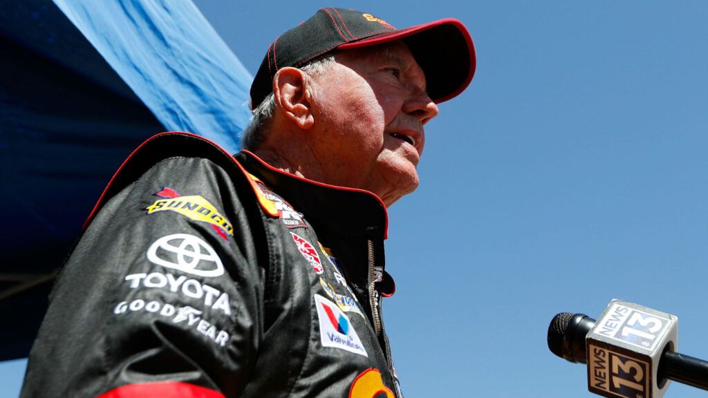 Hershel McGriff competing in a NASCAR-sanctioned race