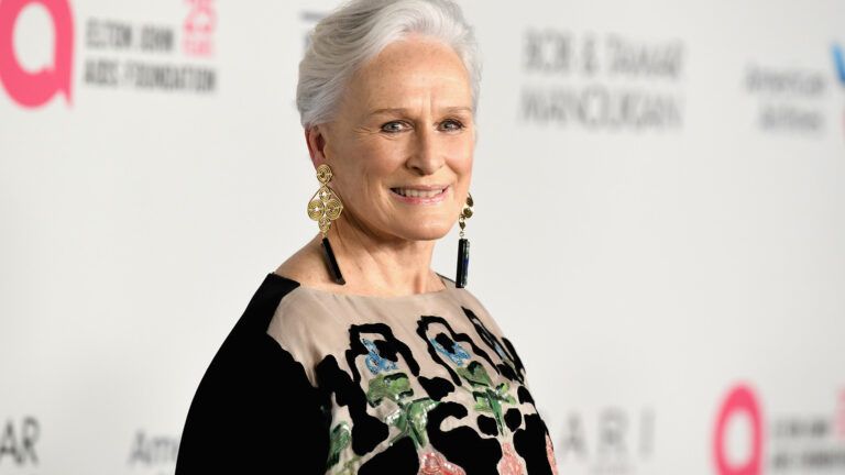 Actress Glenn Close on the red carpet.