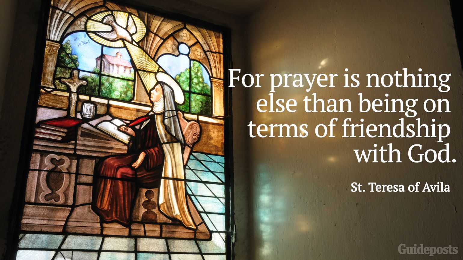 For prayer is nothing else than being on terms of friendship with God.