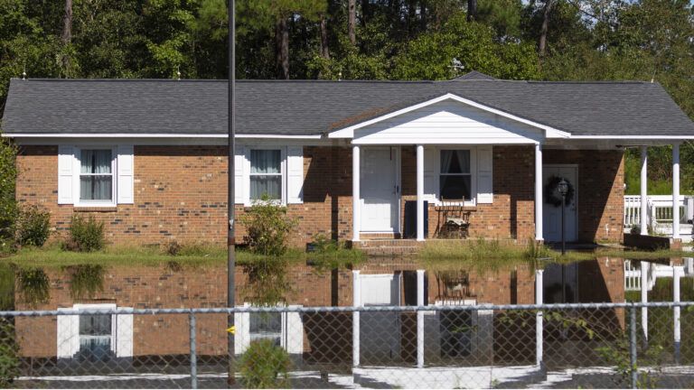 House flooded in the aftermath of Hurricane Florence