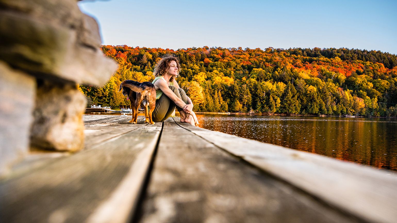 Woman enjoying nature