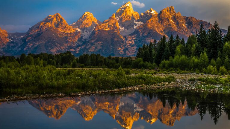 A mountain lake