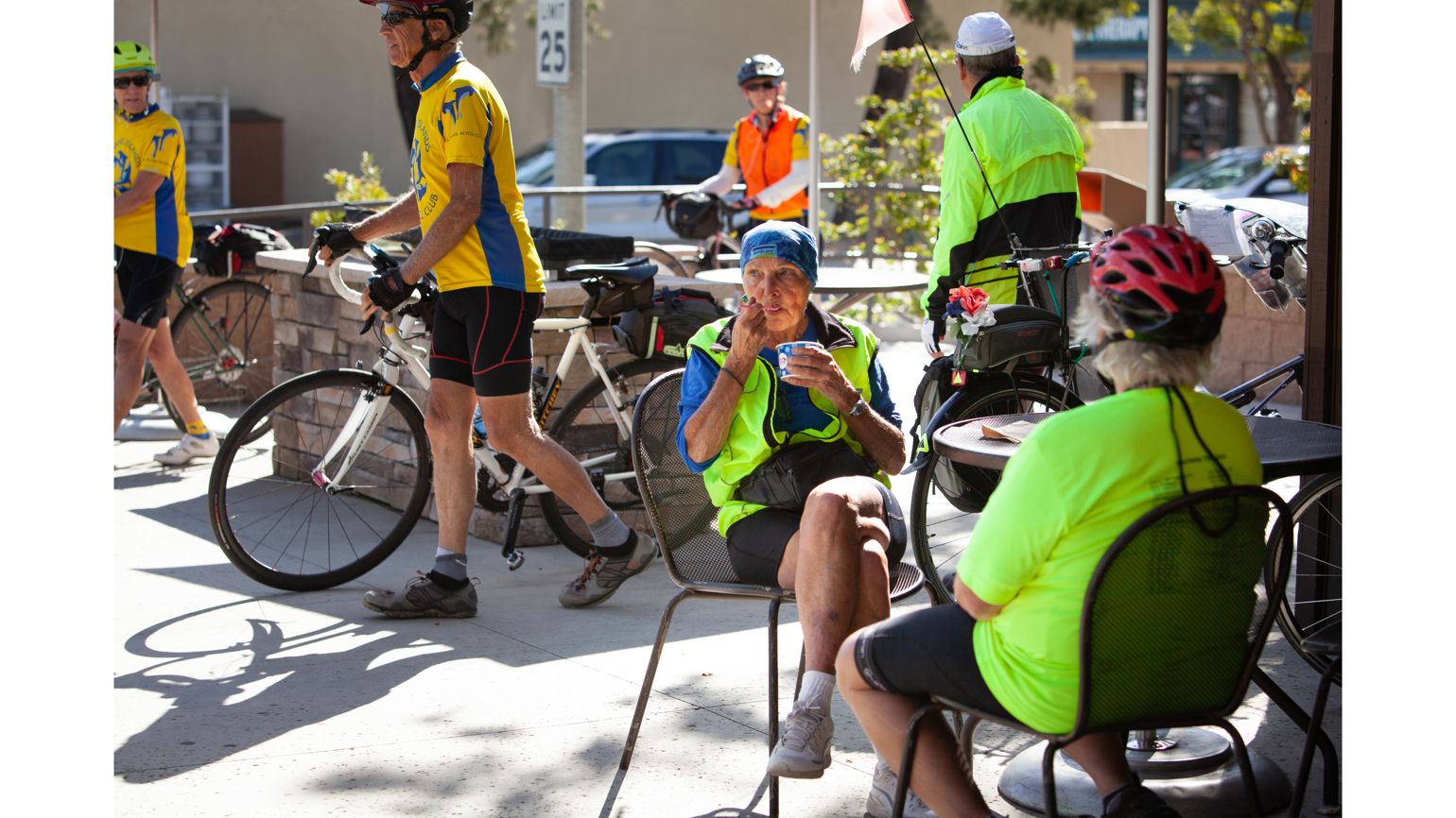 Cross Country biking trip, rest stop  better living health wellness living longer living better