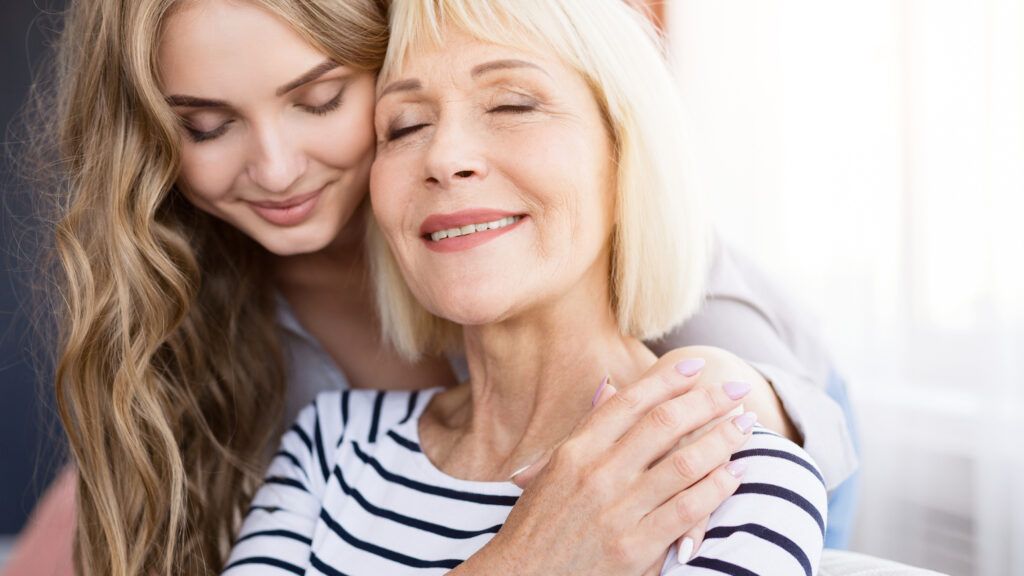 Love between mother and daughter