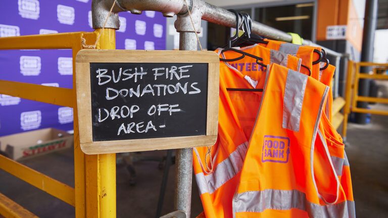 Australia bushfire donations area