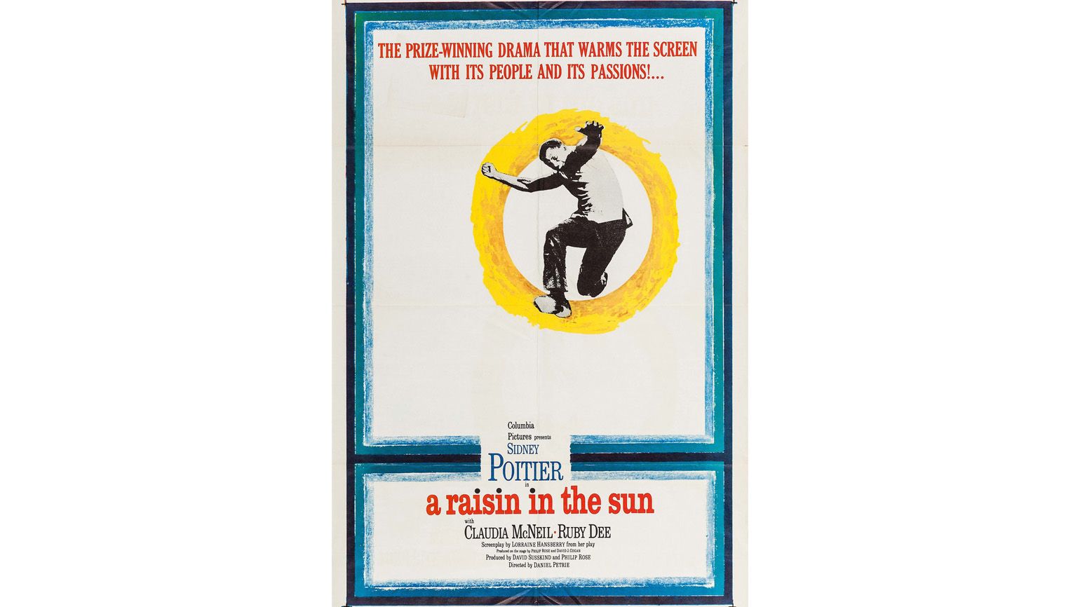 Theatrical release poster for the 1961 film A Raisin in the Sun.