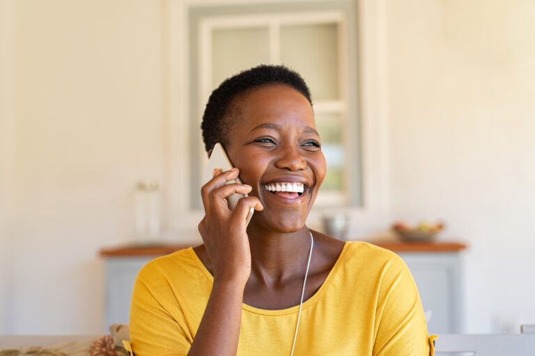 Woman on the phone