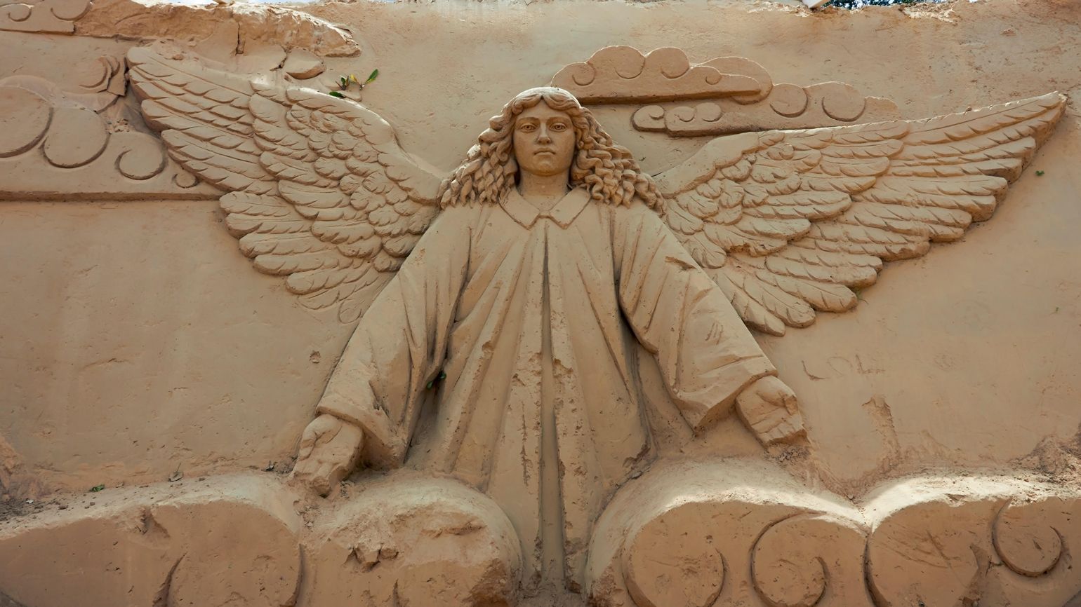 Sand sculpture in Lappeenranta Sandcastle, Finland.