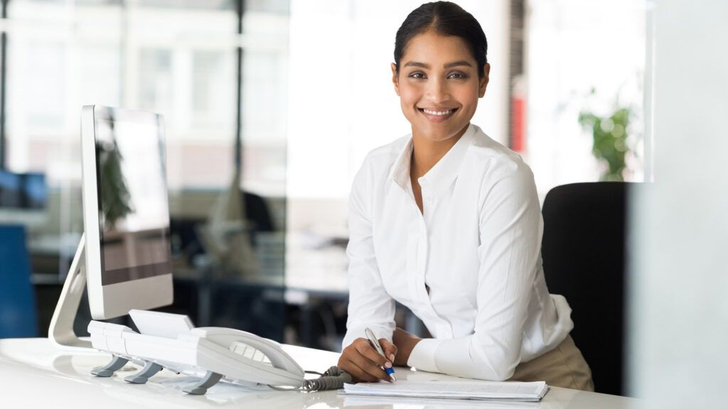 A friendly, multitasking receptionist.