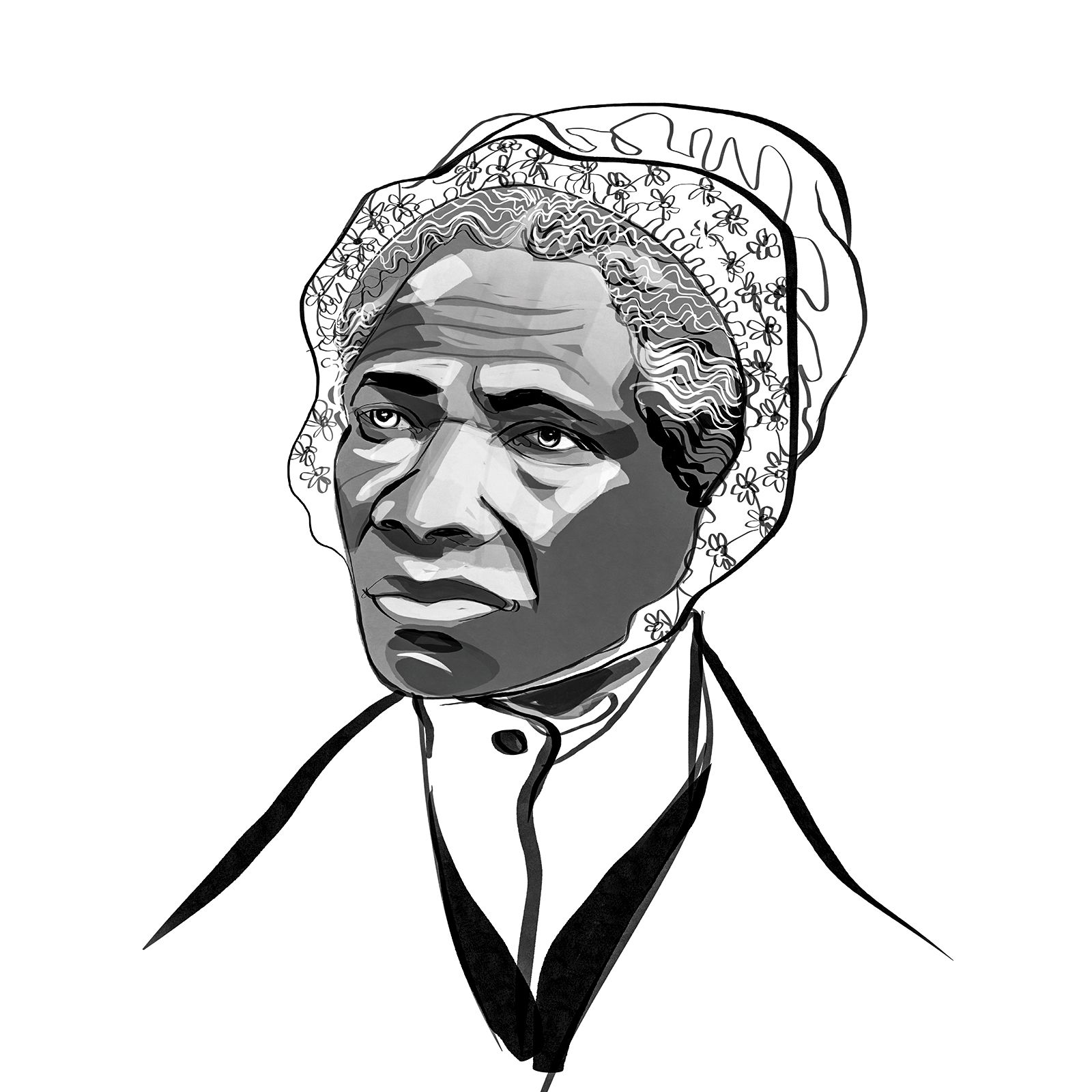 Sojourner Truth; ILLUSTRATION BY JOHN JAY CABUAY