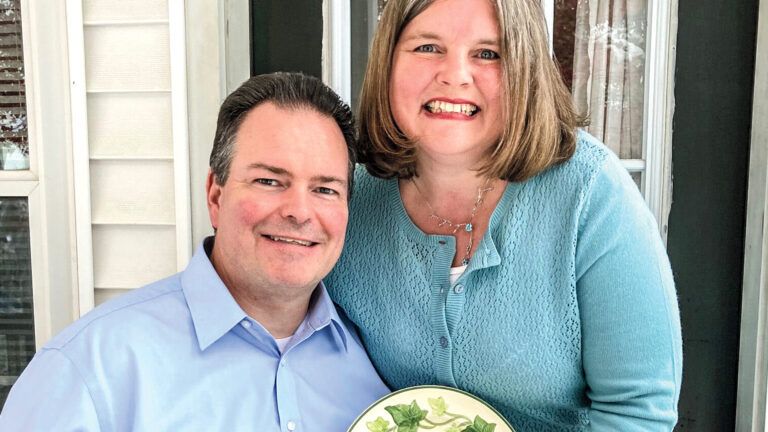 Sandy and her husband; Photo courtesy: Sandy Clay