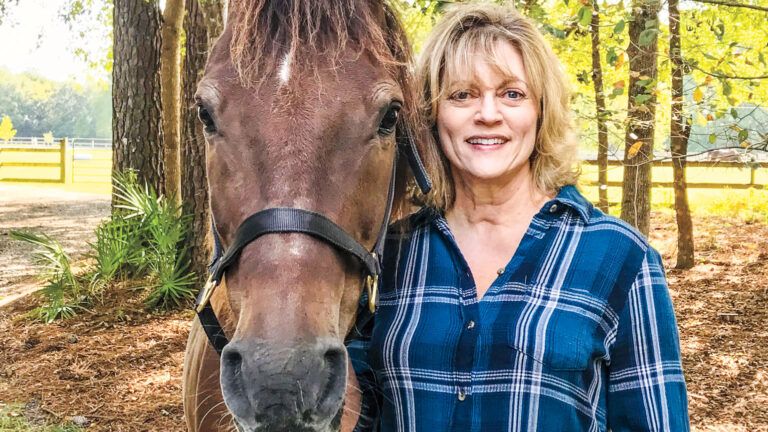 Kathy Norton and Harry at her home in Hahira, Georgia. Sept. 2020.