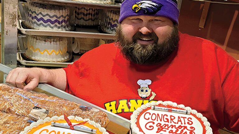 Bill Hanisch in his bakery; photo courtesy Bill Hanisch