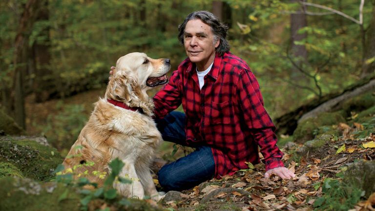 Edwatd Grinnan with Gracie; photo by Katye Martens Brier