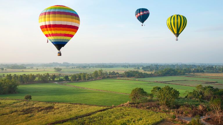 Hot air balloons