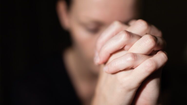 Woman praying