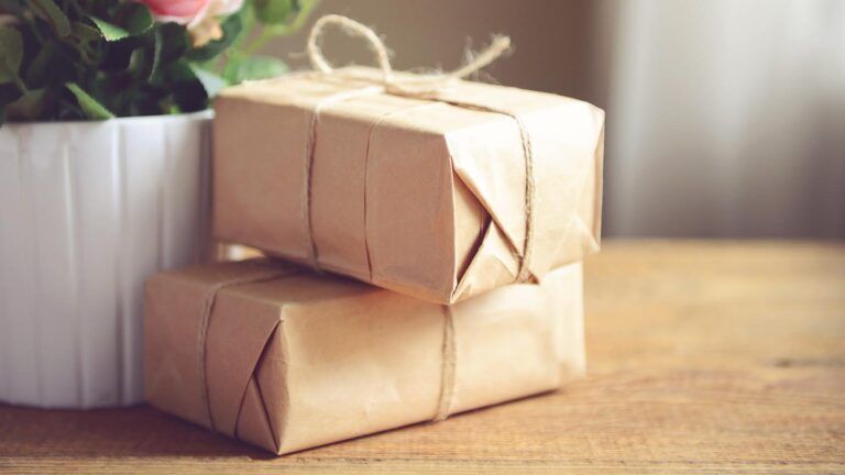 Two wrapped gifts