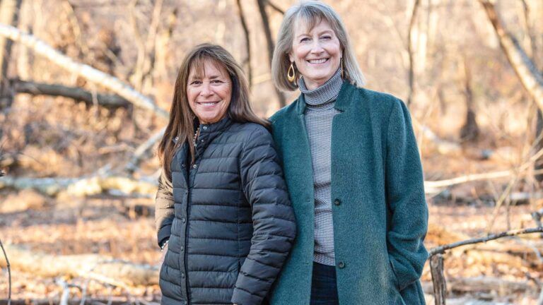 Katie Mahon (left) with Joan Hill; Photo credit: Joan Hill