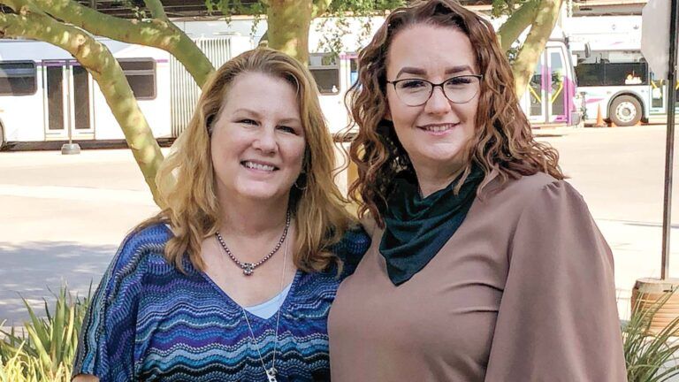 Kathy and Lori; Photo credit: Lori Sciame