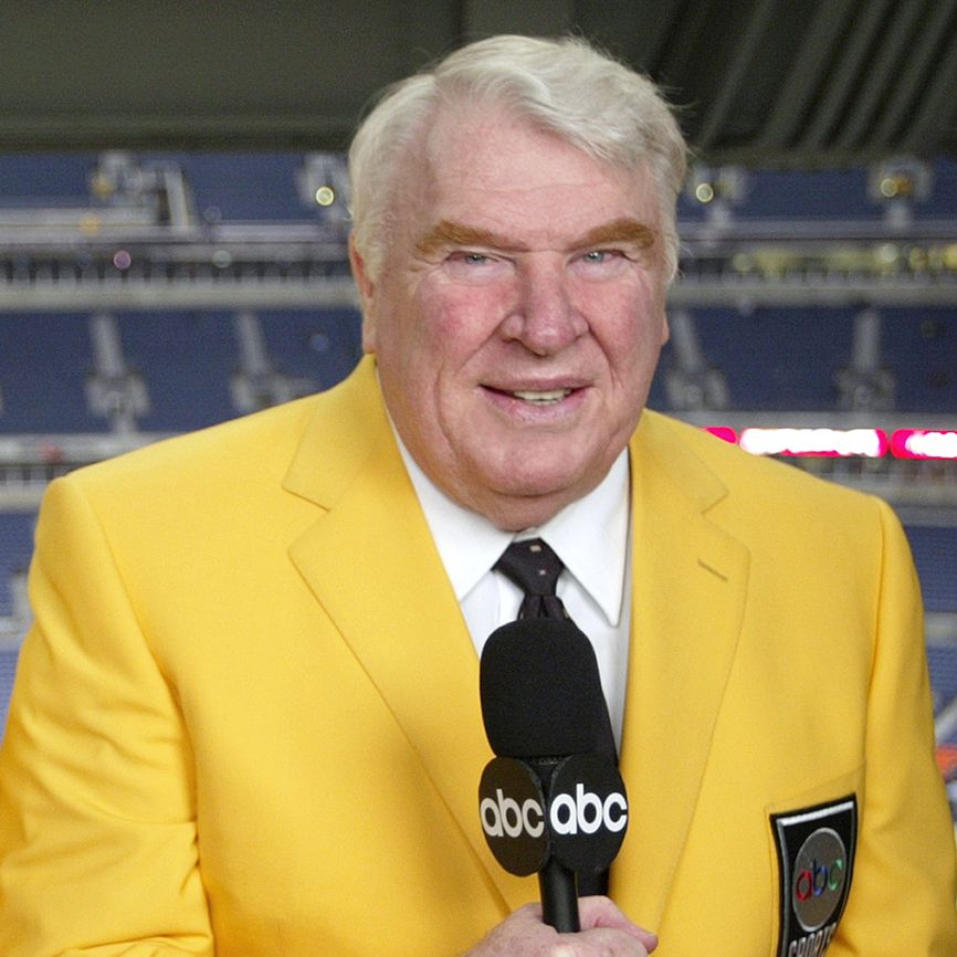 NFL legend John Madden; Photo by Craig Sjodin/ABC/Walt Disney Television via Getty images