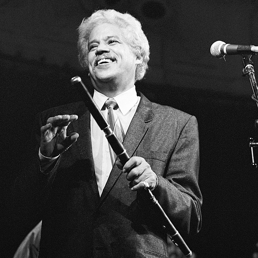 Salsa legend Johnny Pacheco; photo by Frans Schellekens, Getty Images