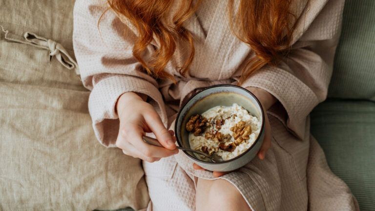 Morning bowl of hot cereal