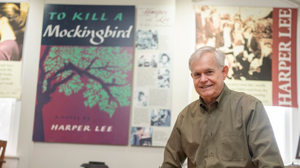 Rabun Williams, a volunteer at the Monroe County Museum; photo by Michael A. Schwarz