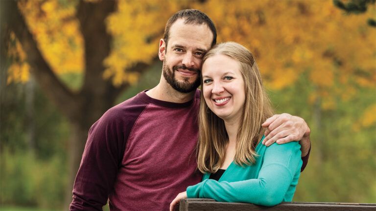 Emily Marszalek and her fiance, Nick; photo by J. Craig Sweat