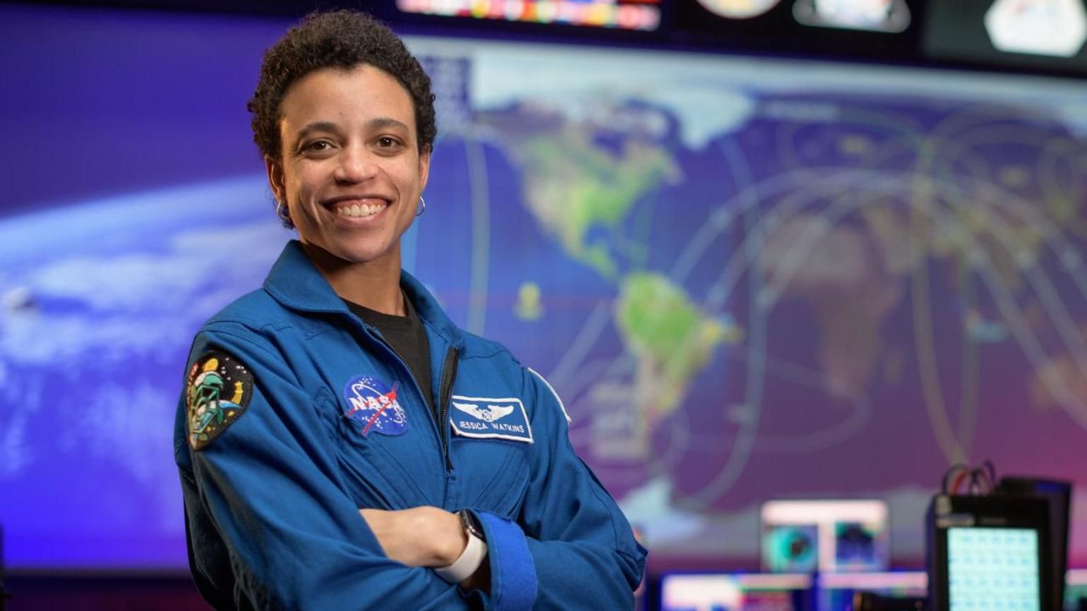 Jessica Watkins at NASA with inspirational quotes from NASA Astronauts